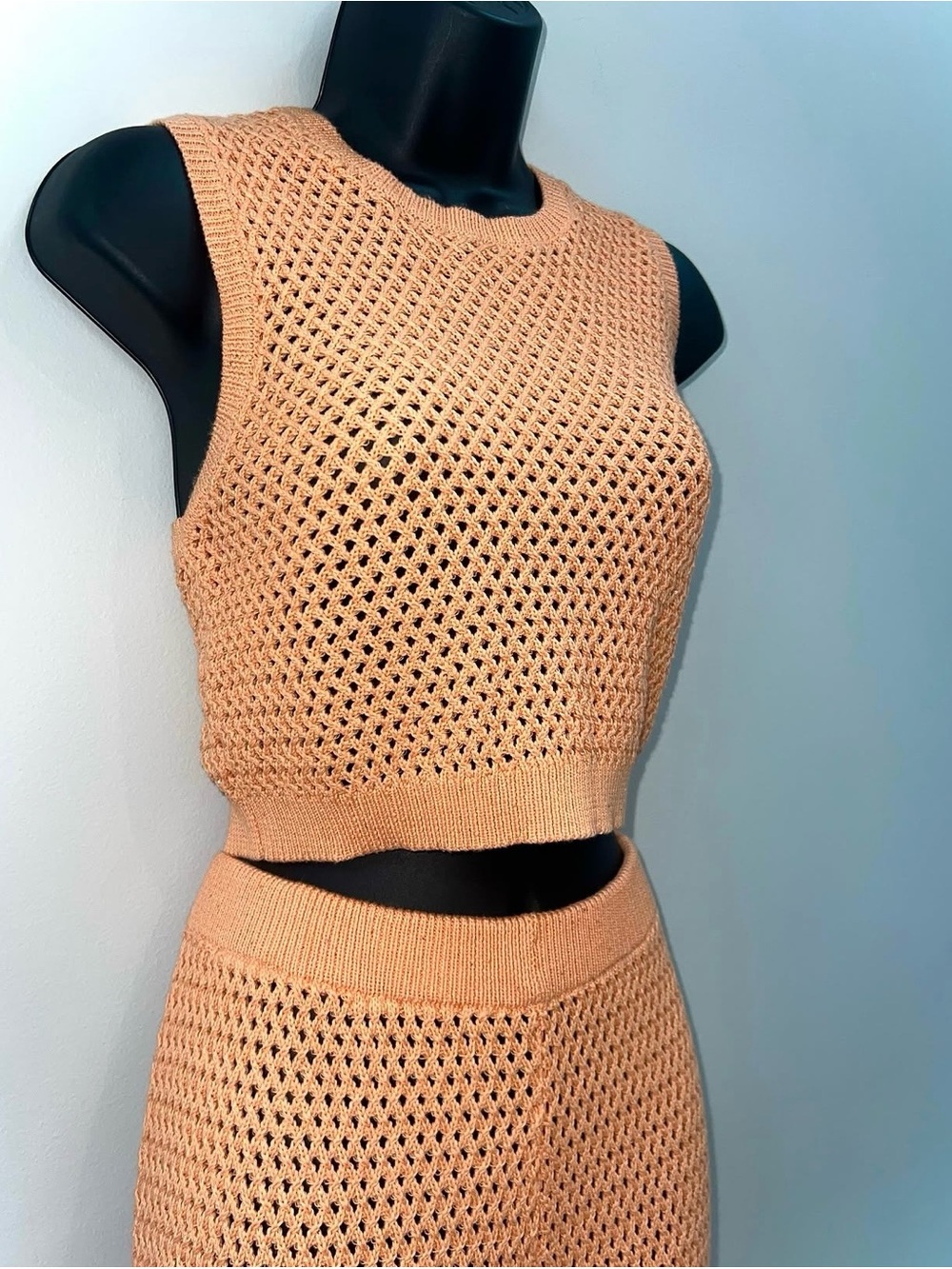 House Of Harlow 1960 X Revolve - Minimal Sparkle Orange Crochet Set